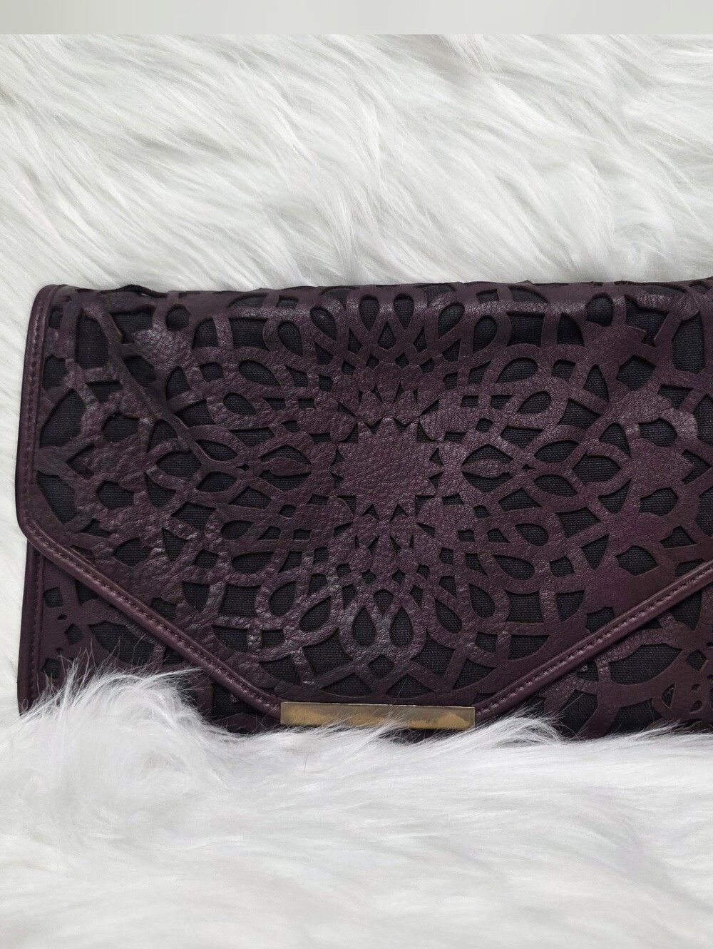 Isabella Fiore Leather Clutch